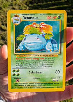 Pokemon Venusaur 15/102 LP+ Base Set Holo Rare PSA Worthy - Image 2