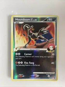 Pokemon TCG Houndoom [4] Rising Rivals 65/111 Reverse Holo Common 2009 Nintendo - Image 1