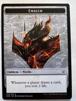 Emblem Ob Nixilis, Reignited - MTG Duel Decks Nissa vs Ob Nixilis - NM Token - Image 1