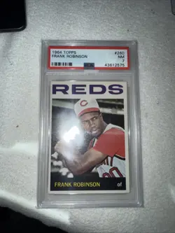 1964 Topps Frank Robinson #260 NM 7 PSA Graded HOF Baseball Card - Image 1