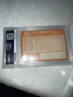 1964 Topps Frank Robinson #260 NM 7 PSA Graded HOF Baseball Card - Image 3