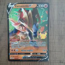 Zamazenta V Ultra Rare Celebrations 018/025 NM - Image 1