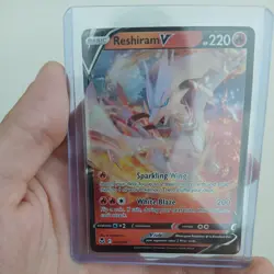 Pokemon TCG Reshiram v Silver Tempest Holo Ultra Rare Card 024/195 M/NM - Image 1