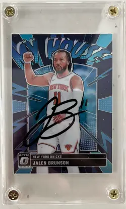 2024-25 Panini Optic - Jalen Brunson signed autographed card New York Knicks - Image 1