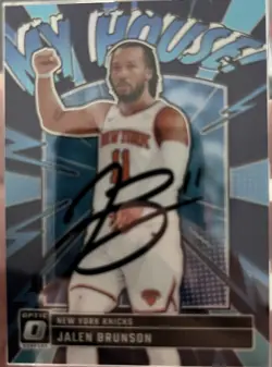 2024-25 Panini Optic - Jalen Brunson signed autographed card New York Knicks - Image 3