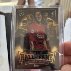 Topps Match Attax 2025 Hall of Fame Card Lot Gerrard HOF1 - Image 1