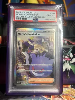 Pokemon Card #025 Mortys Conviction 1st Edition PSA 10 Gem Mint - Image 1