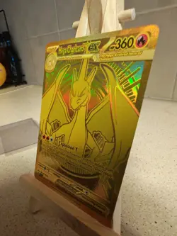 Mega Charizard Y Ex 294/217 Pokemon Card Secret Rare Gold - Image 5