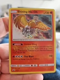 Pokemon TCG Card Shining Ho-Oh SM70 SM Black Star Holo Rare Promo 2017 - Image 1