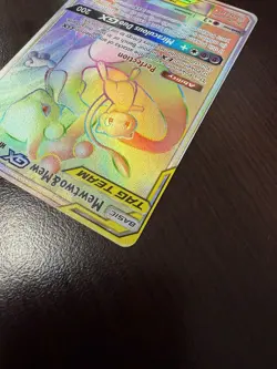 Mewtwo & Mew GX 242/236 Secret Rare Rainbow Unified Minds Pokemon TAG TEAM LP - Image 5