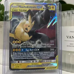 pikachu & zekrom gx 33/181 Pokemon Team Up Sun and Moon NM/M - Image 4