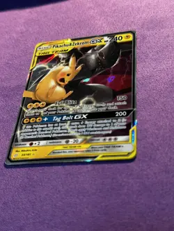 Pikachu & Zekrom GX 33/181 Pokemon Team Up Sun and Moon NM - Image 3