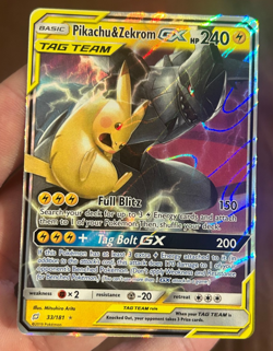 Pokemon TCG Team Up Sun and Moon Pikachu & Zekrom GX 33/181 NM/M - Image 1