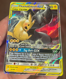 Pokemon TCG Team Up Sun and Moon Pikachu & Zekrom GX 33/181 NM/M - Image 3