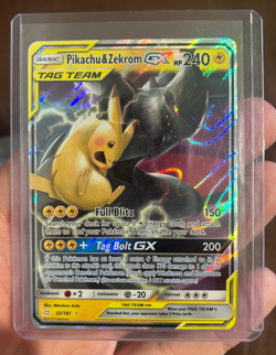 Pokemon TCG Team Up Sun and Moon Pikachu & Zekrom GX 33/181 NM/M - Image 5