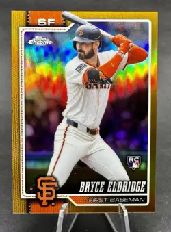 2026 Topps Chrome - Bryce Eldridge #254 Rookie True Gold Refractor 7/50 (RC) - Image 1