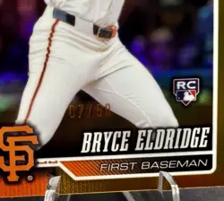 2026 Topps Chrome - Bryce Eldridge #254 Rookie True Gold Refractor 7/50 (RC) - Image 2