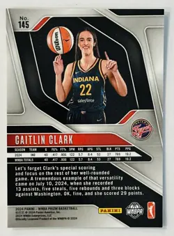 2024 Panini Prizm WNBA Complete Base Set 1-150 Caitlin Clark (RC) Fever - Image 2