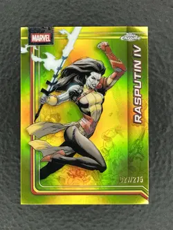 2026 Topps Chrome Marvel Comics Rasputin IV Yellow Refractor /275 #094 #94 - Image 1