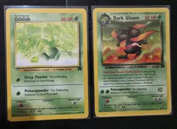 Dark Vileplume 13/82 Holo Team Rocket Pokemon LP SWIRL + Evolution Line Cards - Image 5