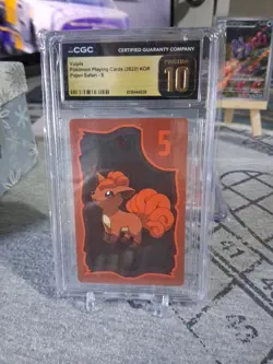 Vulpix 2022 Pokemon Playing Cards Korean Paper Safari #5 CGC 10 PRISTINE - Image 1