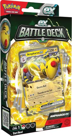 Pokemon TCG Ampharos ex Battle Deck Unchecked May Be Cards Missing - Image 1