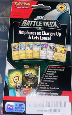 Pokemon TCG Ampharos ex Battle Deck Unchecked May Be Cards Missing - Image 3