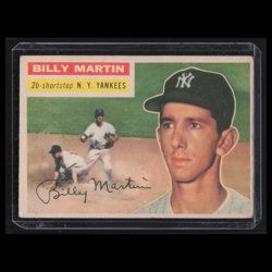 Billy Martin #181 1956 Topps New York Yankees Baseball Card MLB NM - Image 1