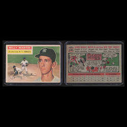 Billy Martin #181 1956 Topps New York Yankees Baseball Card MLB NM - Image 3