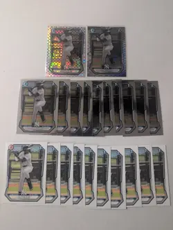 Lot (22x) 2026 Bowman Chrome JUAN TORRES 1st Bowman 22 Card Lot New York Yankees - Image 2