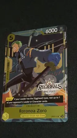 One Piece TCG - Roronoa Zoro OP07-113 - Regionals Stamped Promo - Image 2