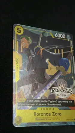 One Piece TCG - Roronoa Zoro OP07-113 - Regionals Stamped Promo - Image 3
