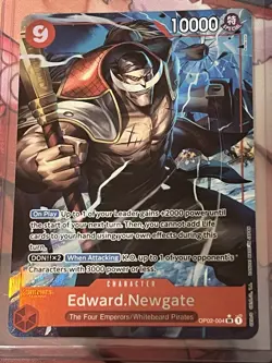 EXACT CARD PICTURED Edward Newgate AA OP02-004 PRB01 Best One Piece TCG Eng Foil - Image 2