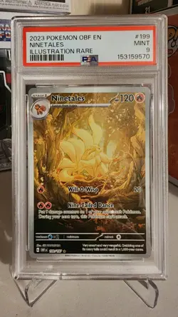 Pokemon TCG Ninetales Sv03: Obsidian Flames 199/197 Holo Illustration Rare - Image 1