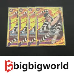 ONE PIECE CARD GAME Mr.2.Bon.Kurei (Bentham) EB01-061 x4 FULL PLAYSET OF 4 - Image 1