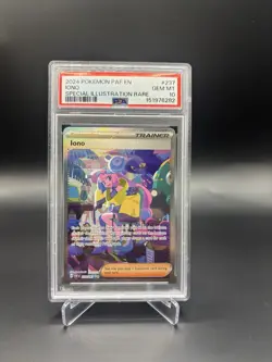 2024 POKEMON PAF EN-PALDEAN FATES SPECIAL ILLUSTRATION RARE #237 IONO PSA 10 - Image 1