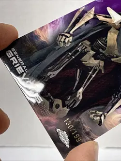 General Grievous 2025 Topps Chrome Star Wars PURPLE 130/199 Refractor Card #49 - Image 3