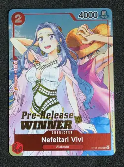 One Piece Card Game - Nefeltari Vivi - ST01-009 - Pre-Release Winner - English - Image 1