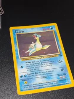 Pokemon Lapras (10) Unlimited Holo Holo Rare Fossil 10/62 MP - Image 2