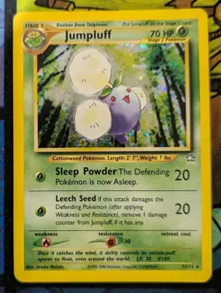 Jumpluff 7/111 Holo Neo Genesis Pokemon Tcg Card Vintage Wotc Lightly Played - Image 1