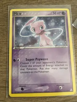 Pokemon TCG Mew 111/110 Holon Phantoms Holo Secret Rare Card EX Holon EX - Image 1