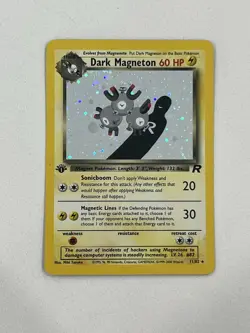 Dark Magneton 11/82 1st Edition Holo WOTC Team Rocket 2000 LP Pokemon - Image 1