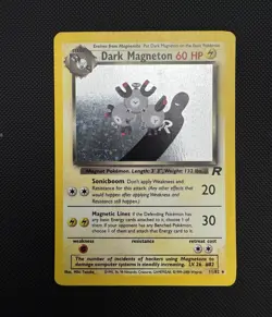 Pokemon Dark Magneton 11/82 Team Rocket Holo Eng Unlimited 60HP - Image 1