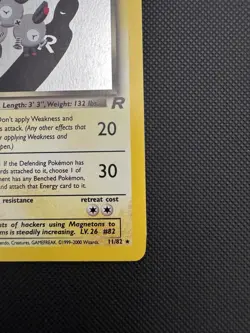 Pokemon Dark Magneton 11/82 Team Rocket Holo Eng Unlimited 60HP - Image 4