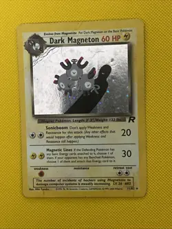 Pokemon TCG Dark Magneton 11/82 Holo Card Team Rocket - Image 4