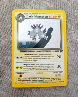 Pokemon TCG Team Rocket Dark Magneton 11/82 Holo Rare Unlimited ENG 2000 - Image 1