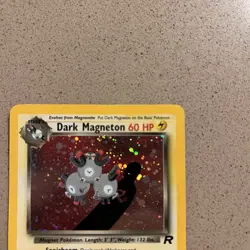 Pokemon TCG Dark Magneton (11) 11/82 Unlimited Holo Rare Team Rocket SWIRL - Image 3