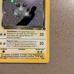 Pokemon TCG Dark Magneton (11) 11/82 Unlimited Holo Rare Team Rocket SWIRL - Image 4