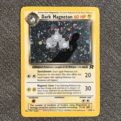 Dark Magneton 11/82 LP - Team Rocket Set Holo Card - Vintage WOTC Pokemon TCG - Image 1