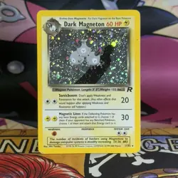Dark Magneton 11/82 Holo Team Rocket Pokemon LP - Image 1